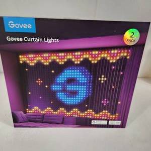 lot 20 image: New Govee Curtain Lights Smart LED Window Lights RGB Color Changing Wall Light Curtain String Lights For Bedroom Holidays And More