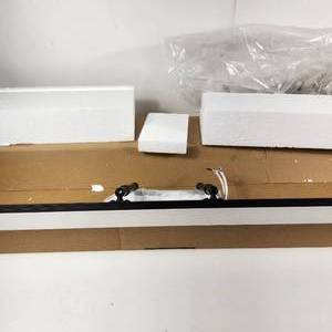 lot 38 image: Beautiful New Open Box Light Fixture Black 39 Long