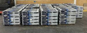 TAMKO Lot of 14 Pallets of Hip and Ridge Oxford Grey Hip and Ridge Cap Roofing Shingles (42 bundles per pallet) (33.31 linear feet per bundle) Retail Value of $35,268.24