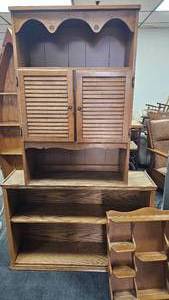 lot 7 image: Book Shelf, Over Toilet ShelfStorage, Wall Shelf