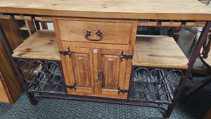 Wine Rack/Bar 19""w X 52 1/2Lx 36 1/2"T