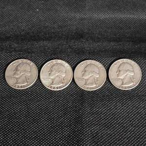 lot 25 image: (4) 1961 Washington 25c