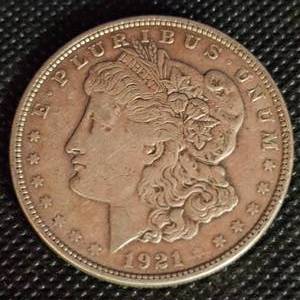 lot 98 image: 1921 Morgan Silver Dollar