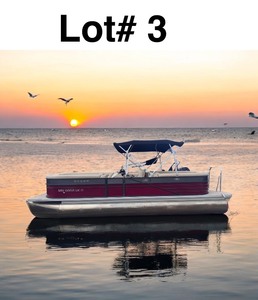 2016 250 Crest Pontoon with a 60HP BF Mercury Four Stroke Motor