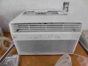 lot 4 image: NEW LG 8,000 BTU, 115 Volts, Window Smart Air Conditioner Cools 350 sq. ft. with Remote, WiFi Enabled and Dehumidifier in White