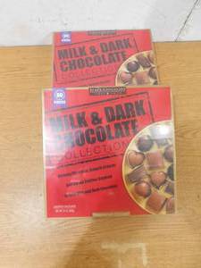 lot 86 image: (2) Milk and Dark Chocolate Collection 60 Pieces 24 Oz by Elmer Chocolate
