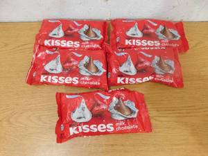 lot 93 image: (5) Hersheys Kisses Milk Chocolate 8 oz.