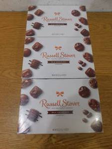 lot 91 image: (3) Russell Stover Milk Chocolate Assortment 14 ct.