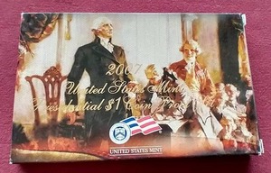 lot 1 image: 2007 U.S. Mint Presidential Dollars Proof Set
