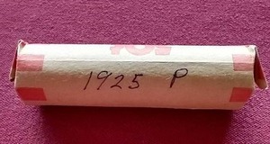 lot 3 image: 1925 Wheat Penny Roll
