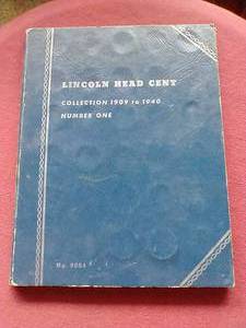 lot 70 image: Partial Wheat Penny Book - 1909 Up