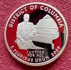 lot 101 image: 2009-S Silver Proof DC Quarter