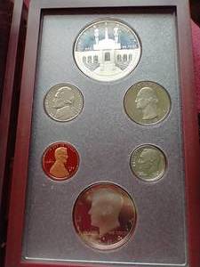 lot 119 image: 1984 U.S. Mint Prestige Set - With 90% Silver Dollar