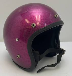 lot 15 image: Vintage 1970s Prurple Metal Flake Helmet (Size Unknown)