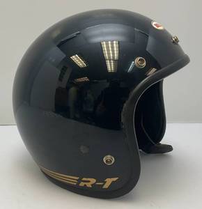 lot 20 image: Vintage Bell Brand R-T Black Helmet Size 7 58