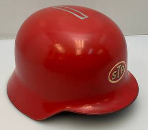 lot 24 image: Hand Painted Millitary Plastic Helmet Liner With Peace Sign