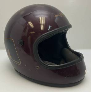 lot 25 image: Vintage Arthur Fulmer Eagle AF-50 Motorcycle Helmet Visor Missing (Size Unknown)