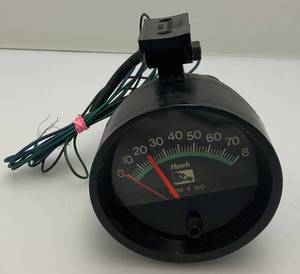 lot 57 image: Vintage 1960s - 70s HAWK Brand RPM Gauge