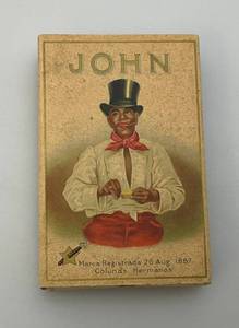 lot 69 image: Antique 1930s Belgian JOHN Cigar, Cigarette Box (EMPTY)