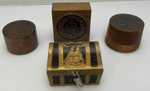 lot 87 image: Misc. Indian Head Penny Banks & More