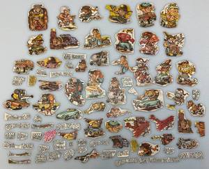 lot 88 image: RARE 1968 Donruss Die-Cut Stickers