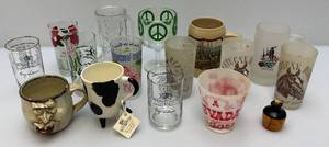 lot 108 image: Group Of Misc. Vintage Glasses Including KENTUCKY DERBY & More