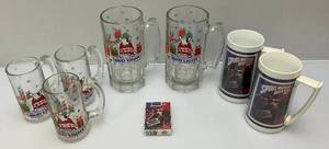 lot 118 image: Misc. 1987 SPUDS MACKENZIE Beer Collectibles Including Thermo Mugs & Glasses & More