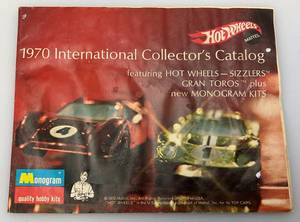 lot 128 image: 1970 Hot Wheels International Collectors Catalog By Mattel (In Protective Sleeve) Has Water Staining Present)