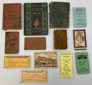 lot 165 image: Misc. Vintage Books Including 1885 Bible, Cattle Commision Books & More