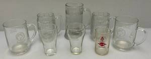 lot 170 image: Vintage Misc. Collectors Glasses & Mugs Including DADS, Grain Belt And More