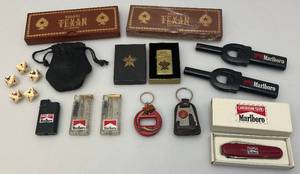 lot 174 image: Misc. Marlboro Cigarette Collectibles (Some New Old Stock)