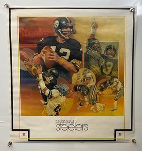 lot 199 image: 1979 NFL Vikings & Pittsburgh Steelers  23 x 25 Poster