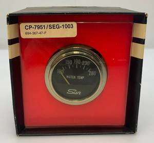 lot 221 image: 1977-78 Sun Water Temp Gauge (NIB) New Old Stock
