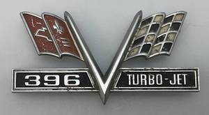 lot 229 image: 1965-1968 Chevelle 396 Turbo Jet Badge Emblem Supersport