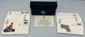 lot 238 image: Official US Postage First Day Covers 1984 Olympic Games With COA In Original Box
