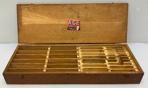 lot 5 image: 1970s ACE Drills Department Store Display Case Found In Buckles Hardware In Twin Valley Minnesota In 1984