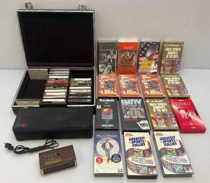 lot 246 image: Misc. Vintage VHS Tapes & Cassettes Including Factory Seasled BLAZING SADDLES & More