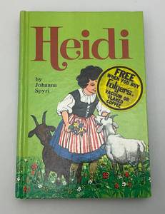 lot 290 image: 1970s Folgers Coffee Whitman Book Heidi Very Nice Condition