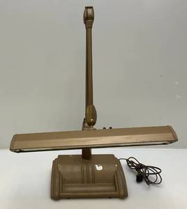 lot 337 image: Vintage Art Deco Industrial Student Desk Lamp