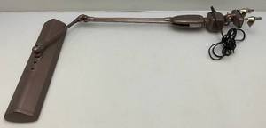 lot 338 image: 1960s-70s Dazor Floating Fixture Clamping Model 2124 Goose Neck Light