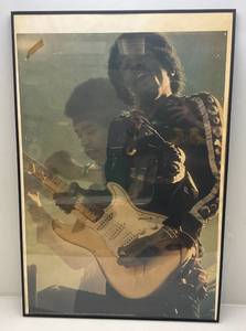 lot 341 image: 1971 Sun Gallery Publishing Right On Jimi Jimmy Hendricks Poster Framed 24 x 36