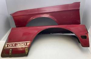 1965-66 Ford Mustang GT-350 Fenders Inside Numbers Stamped In Yellow  C8ZZ-166006-A