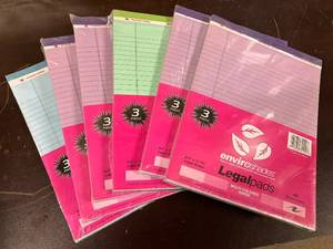 lot 55 image: Multi-Colored Legal Pads