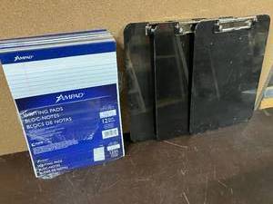 lot 100 image: Clipboards and Writing Pads