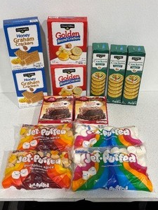 lot 63 image: Crackers, Marshmallows, Brownie Mix