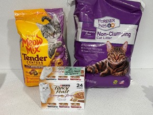 lot 55 image: Cat Food and Litter