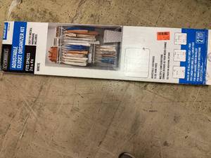lot 41 image: Everbilt Adjustable Closet Organizer Kit - White