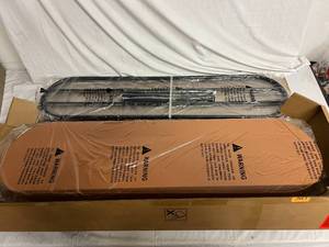 lot 4 image: Leather and Metal Shoe Storage Rack and Bench