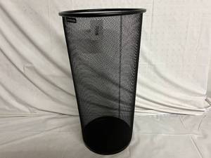 lot 34 image: Black Mesh Mind Reader Garbage Bin