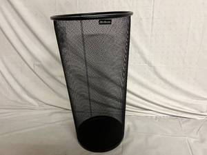 lot 35 image: Black Mesh Mind Reader Garbage Bin
